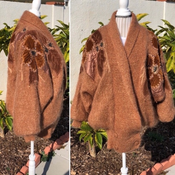 🛍BOGO Sale 80’s Christine Foley Coatigan Sweater - Picture 4 of 7